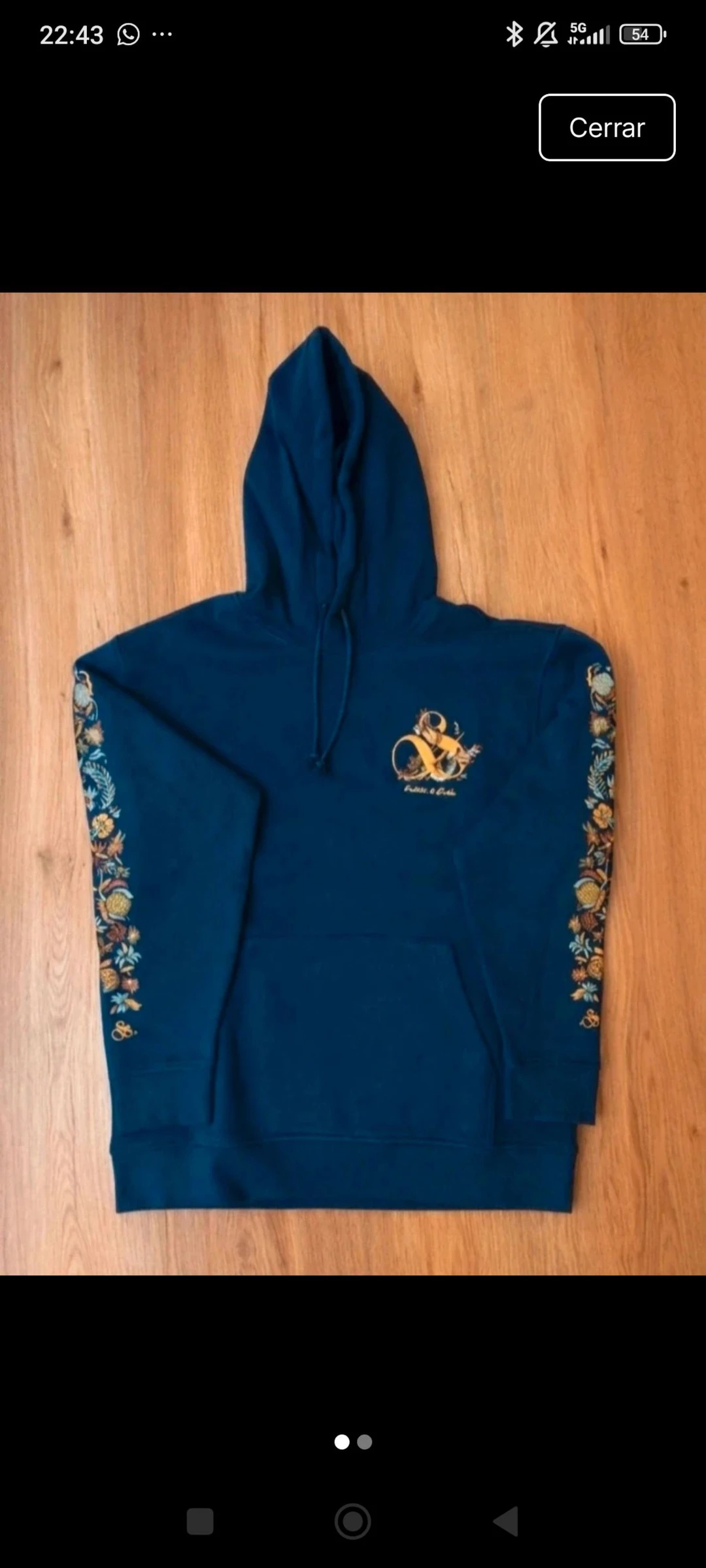 Sudadera azul